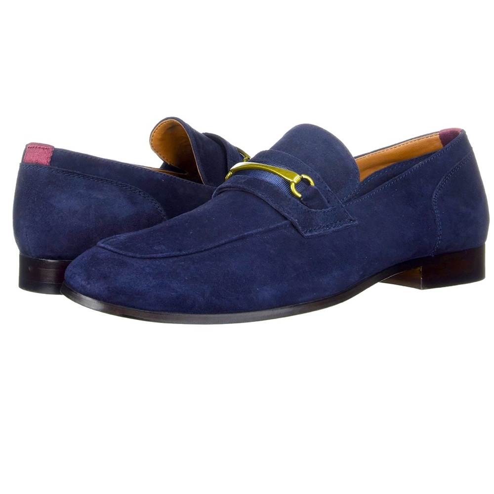 Aldo Mens Blue Suede Murat Loafers. Size 13M